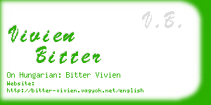 vivien bitter business card